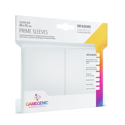 Gamegenic - Matte Prime Sleeves White (100 Sleeves)