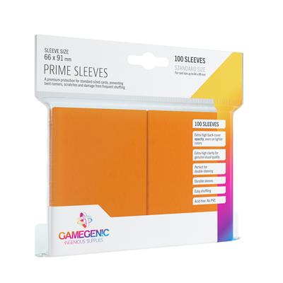 Gamegenic - Matte Prime Sleeves Orange  (100 Sleeves)