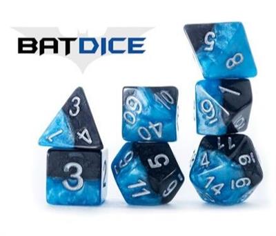 Halfsies Dice Bat Dice (7 Dice Set)
