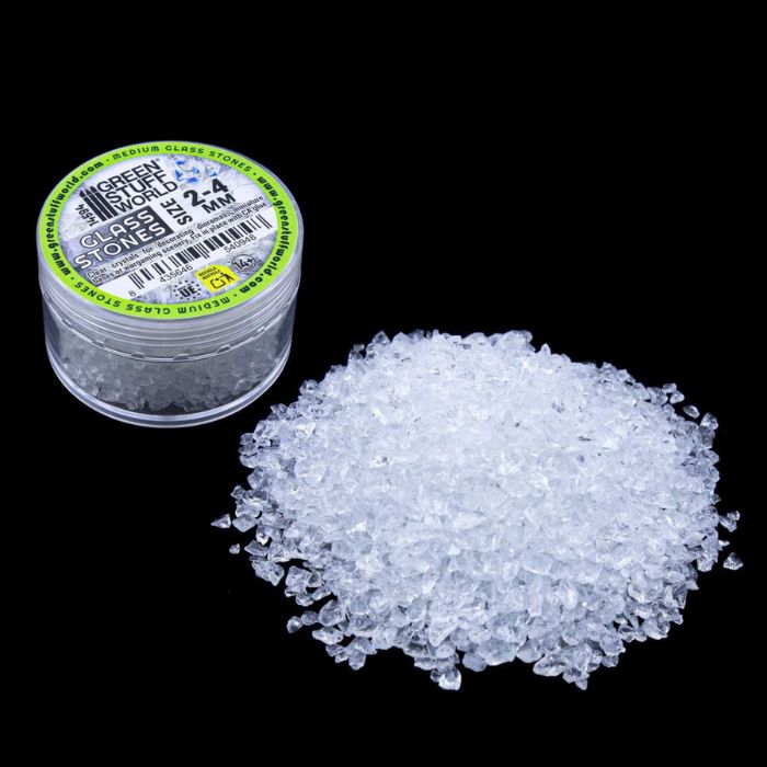 Crushed glass stones 2-4mm
