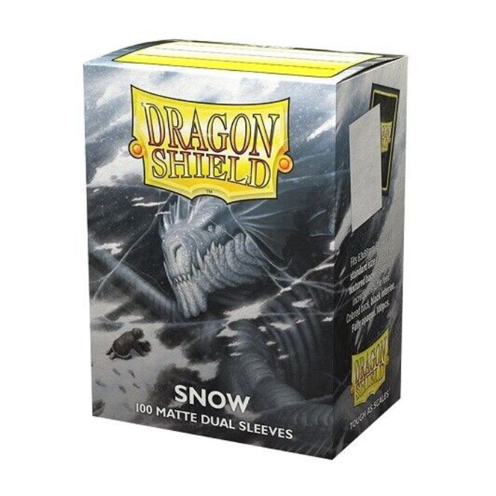 Dragon Shield Dual Matte Sleeves - Snow (100 Sleeves)