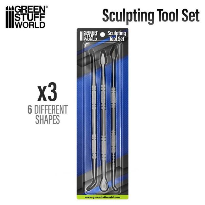 3x Sculpting Tools