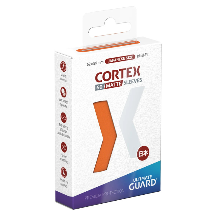 Ultimate Guard - Cortex Japanese Size Sleeves Orange Matte(60) (Kopio)