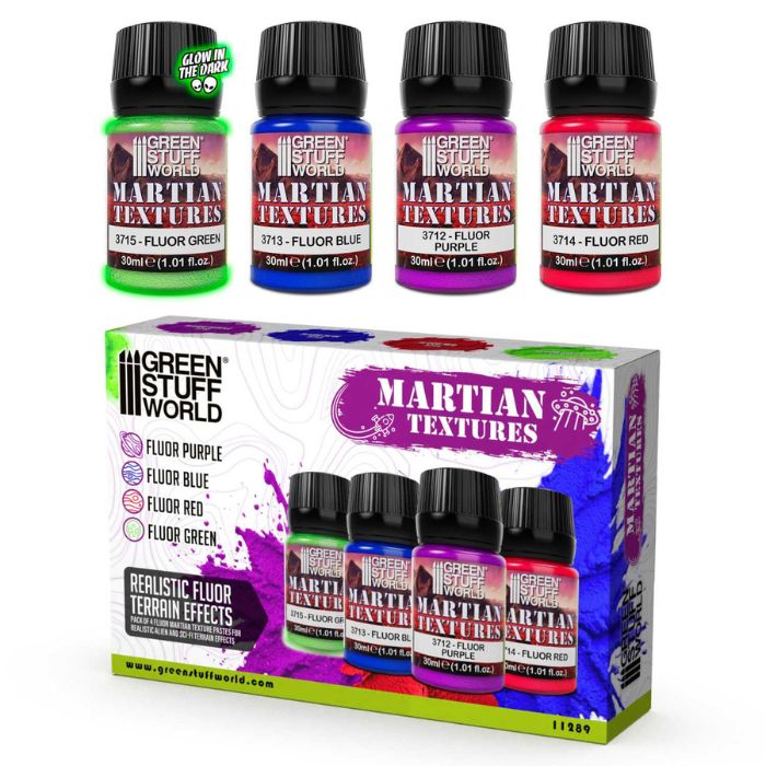 Paint Set - Fluor Martian Texture Paint