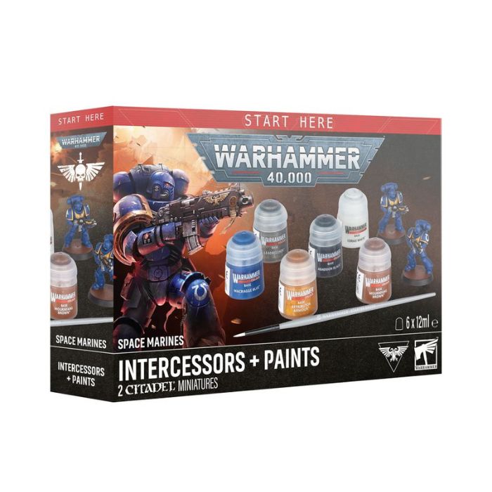 Warhammer 40,000: Space Marines - Intercessors + Paints