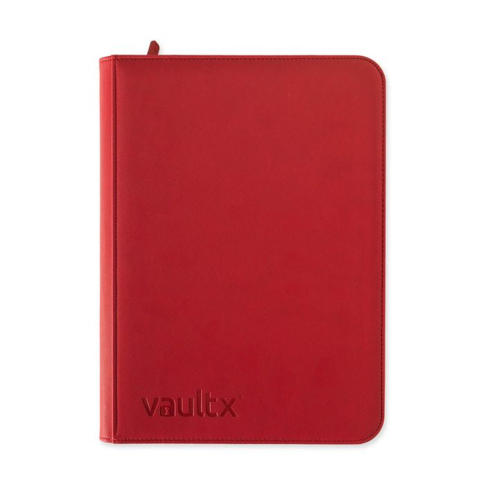 VaultX - 9-Pocket Exo-Tec® Zip Binder Fire Red