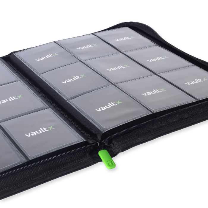 VaultX - 9-Pocket Exo-Tec® Zip Binder Signature Black