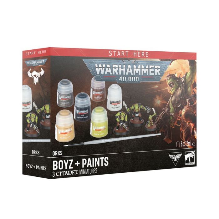 Warhammer 40,000: Orks - Boyz + Paints