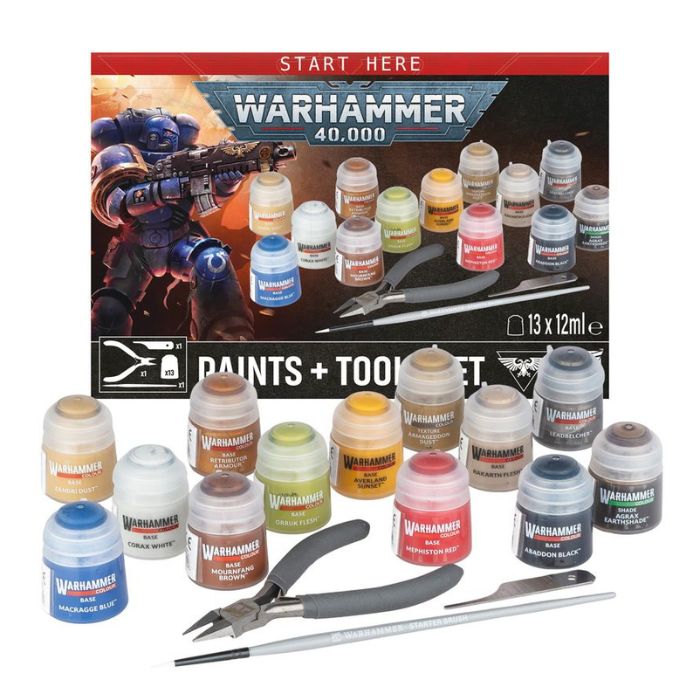 Warhammer 40,000: Paint + Tools set