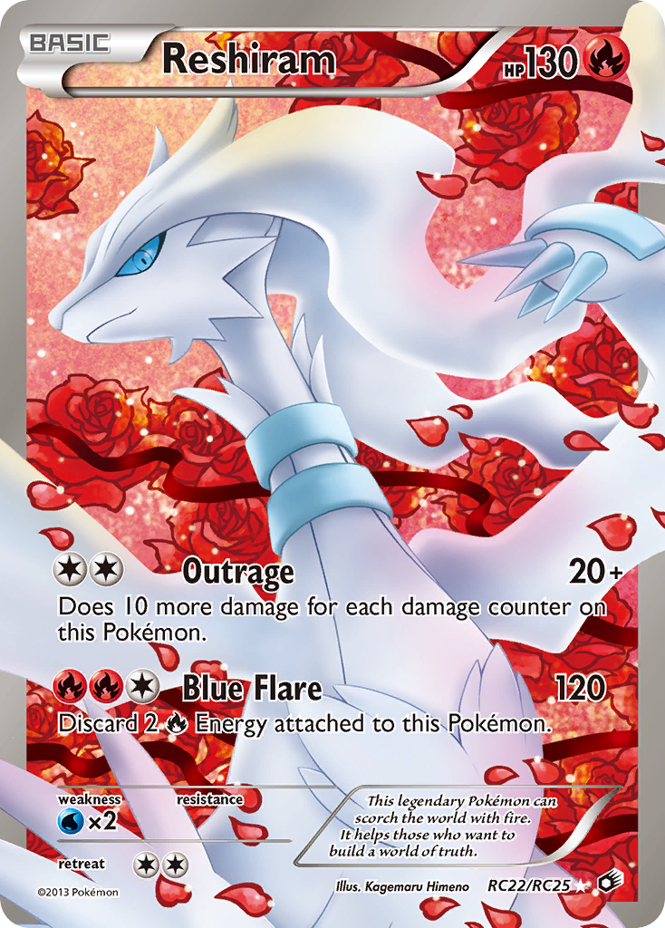 Reshiram - Legendary Treasures - RC22/RC25 - Holofoil