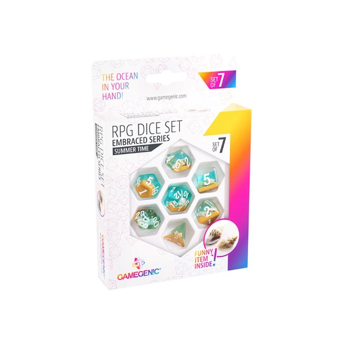 Gamegenic - Embraced Series - Summer Time - RPG Dice Set (7pcs)