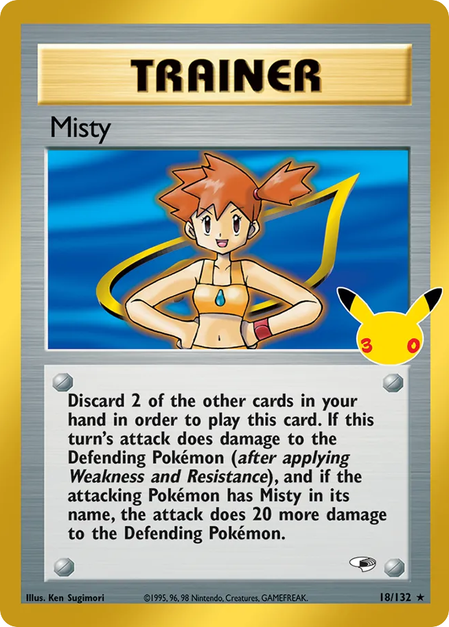 Misty - 30th Celebration: Classic Collection - 18/132 - Holofoil