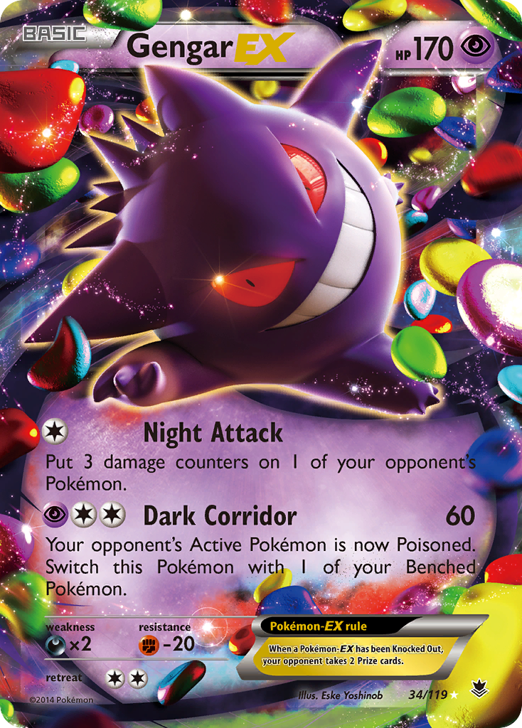 Gengar-EX - Phantom Forces - 34/119 - Holofoil