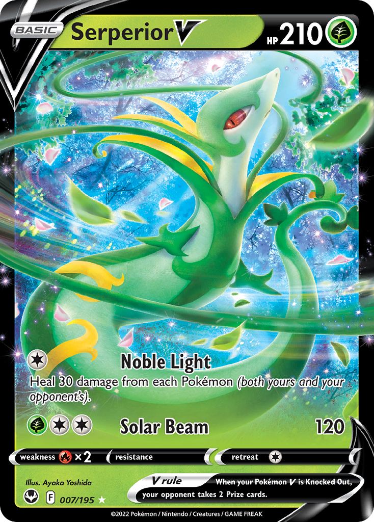 Serperior V - Silver Tempest - 007/195 - Holofoil