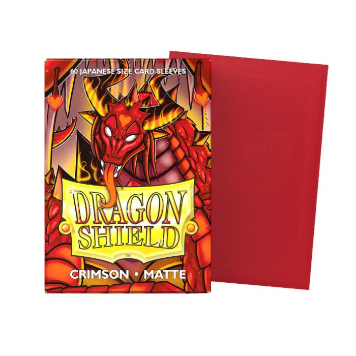 Dragon Shield - Crimson Matte Japanese Sleeves (60 Sleeves)