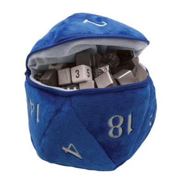 UP - D20 Plush Dice Bag - Blue