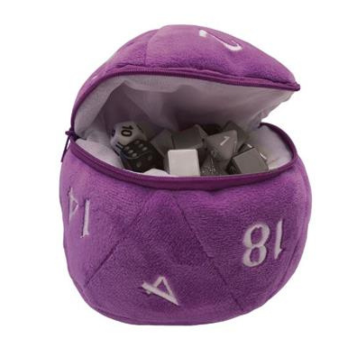UP - D20 Plush Dice Bag - Purple