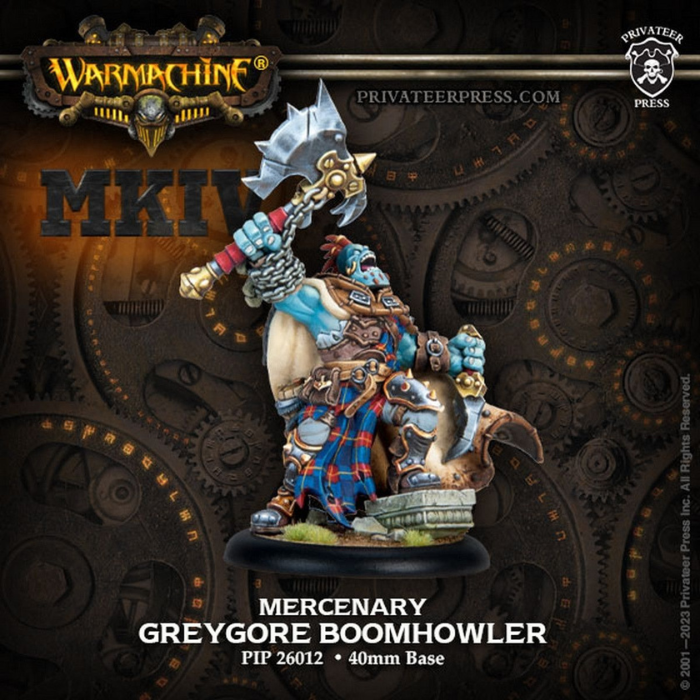 WARMACHINE - Greygore Boomhowler - Mercenary Character Solo