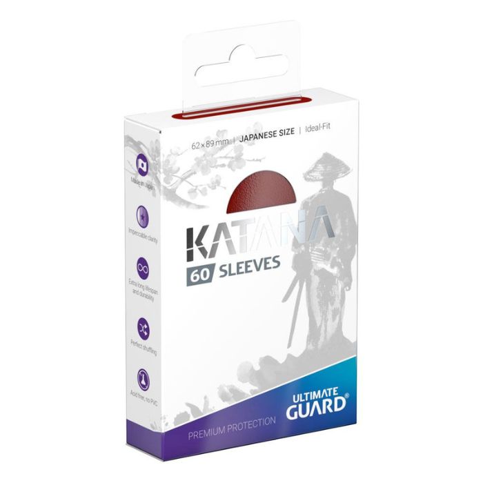 Ultimate Guard - Katana Sleeves Japanese Size Red (60)