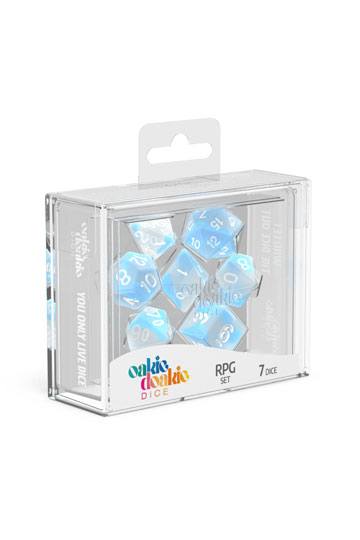 Oakie Doakie Dice RPG Set Glow in the Dark - Arctic