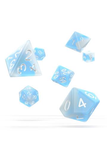 Oakie Doakie Dice RPG Set Glow in the Dark - Arctic