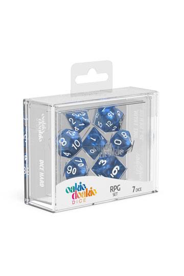 Oakie Doakie Dice RPG Set Marble - Blue