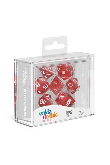 Oakie Doakie Dice RPG Set Speckled - Red