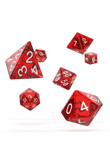 Oakie Doakie Dice RPG Set Speckled - Red