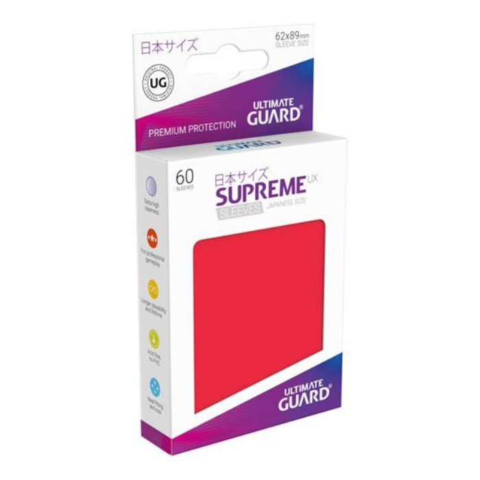 Ultimate Guard - Supreme UX Japanese Size Sleeves Red (60)