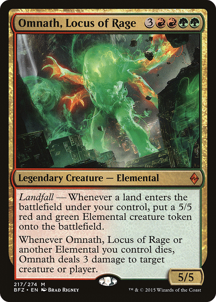Omnath, Locus of Rage - Battle for Zendikar - 217 - Foil