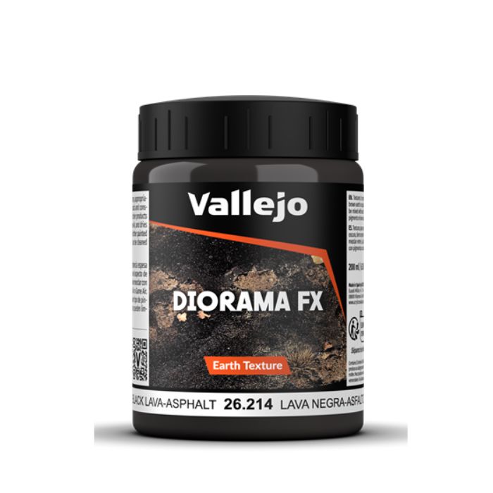 Vallejo - Diorama FX Earth Textures Black Lava-Asphalt 200ml