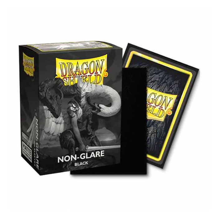 Dragon Shield Matte Sleeves - NonGlare Black (100 Sleeves)