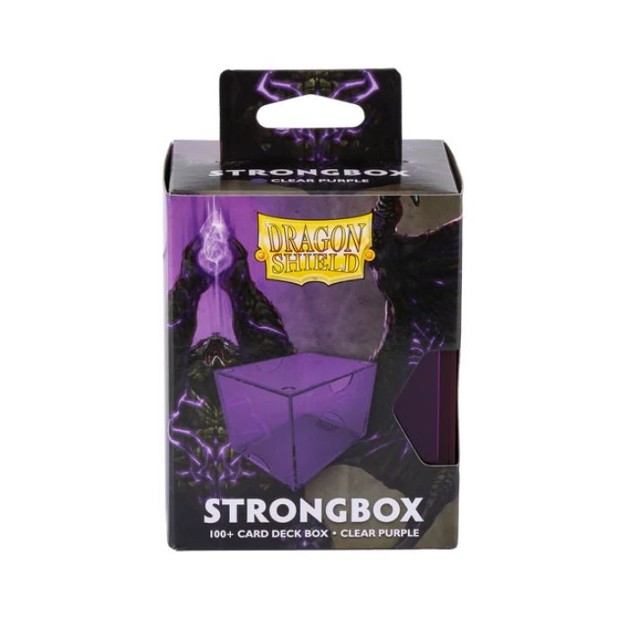 Dragon Shield Strongbox Box - Clear Purple