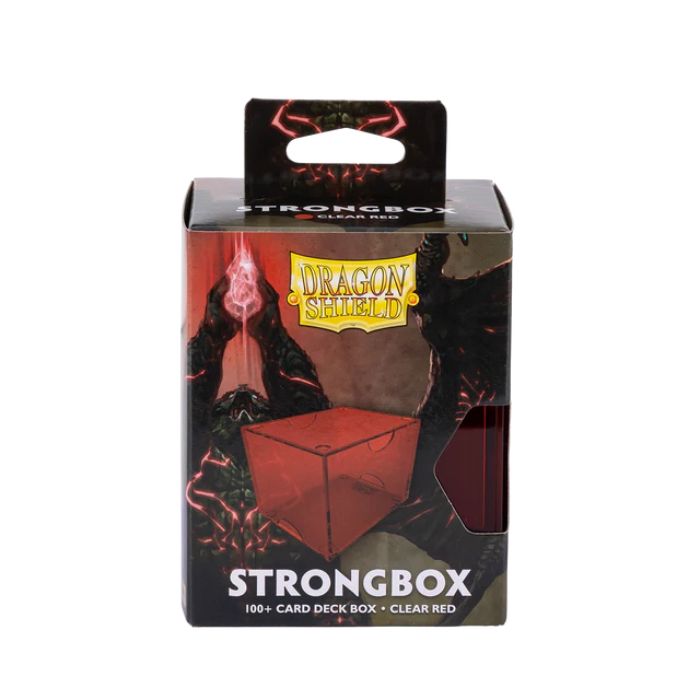 Dragon Shield Strongbox Box - Clear Red