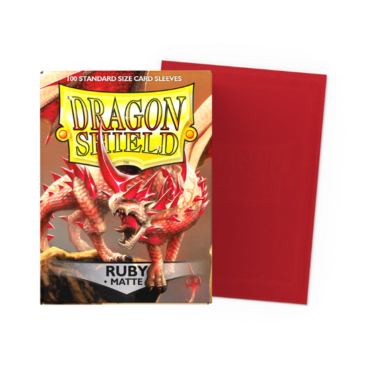 Dragon Shield - Matte Sleeves Ruby (100 Sleeves)