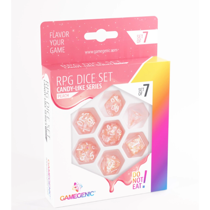 Gamegenic - Candy-Like Series - Peach - RPG Dice Set (7pcs)