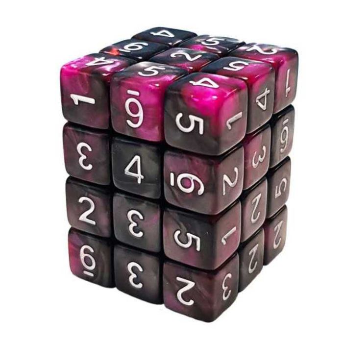 GSW -  Purple Swirl - D6 12mm Dice 36x
