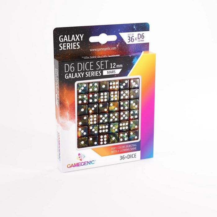 Gamegenic - Galaxy Series - Mars - D6 Dice Set 12 mm (36 pcs)