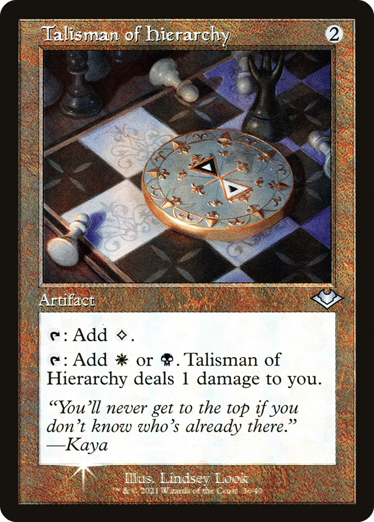 Talisman of Hierarchy - Modern Horizons 1 Timeshifts - 36 - Foil