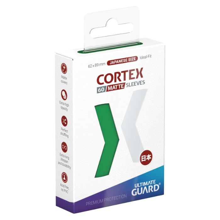Ultimate Guard - Cortex Japanese Size Sleeves Green (60)
