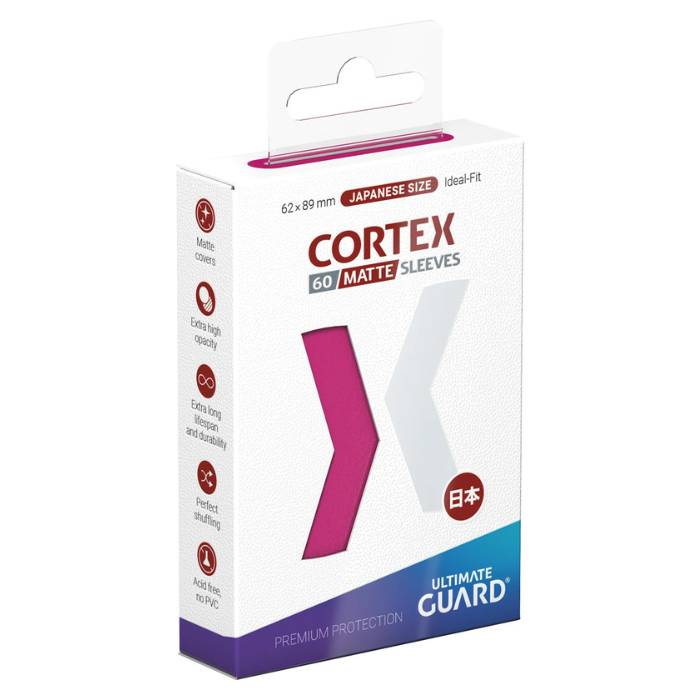 Ultimate Guard - Cortex Japanese Size Sleeves Pink Matte(60)