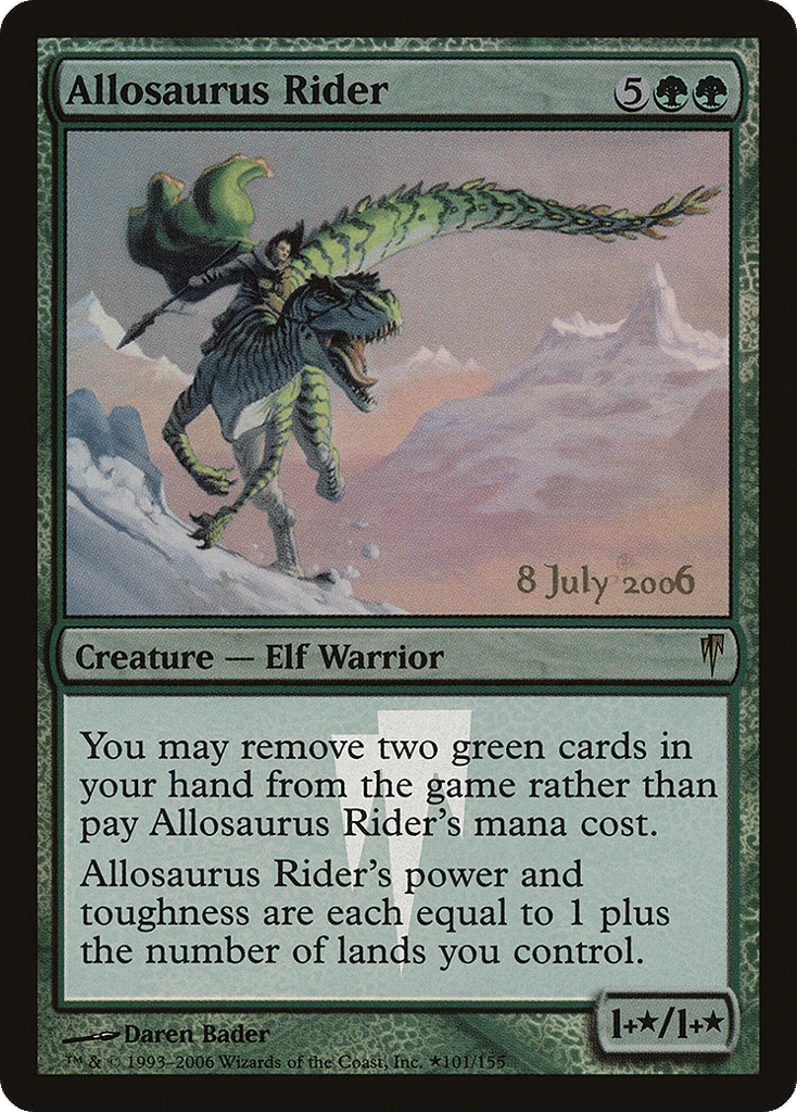 Allosaurus Rider - Coldsnap Promos - 101★ - Foil