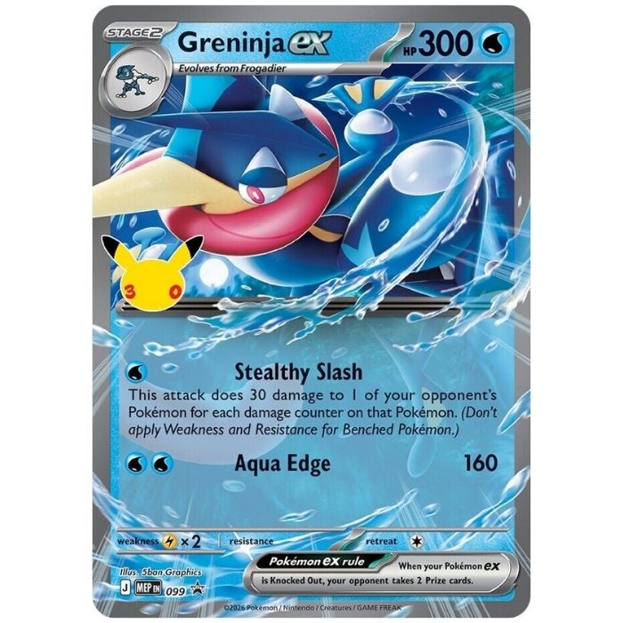 Pokemon TCG: 30th Celebration - Greninja Ex box