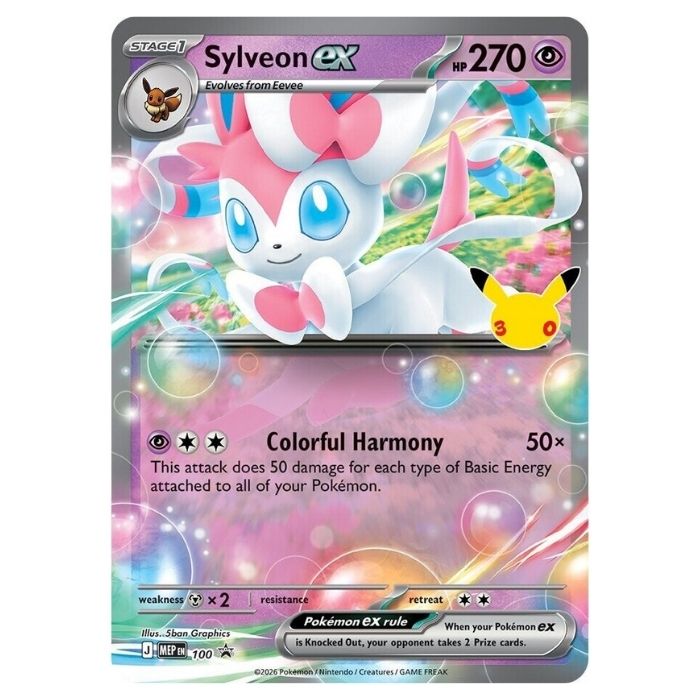 Pokemon TCG: 30th Celebration - Sylveon Ex box