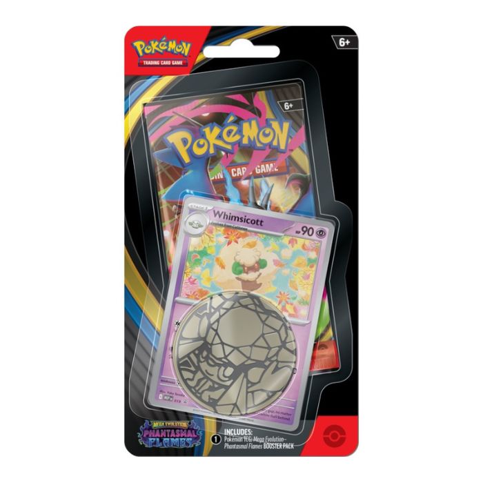 Pokemon TCG: Mega Evolution - Phantasmal Flames Checklane Blister (Whimsicott)