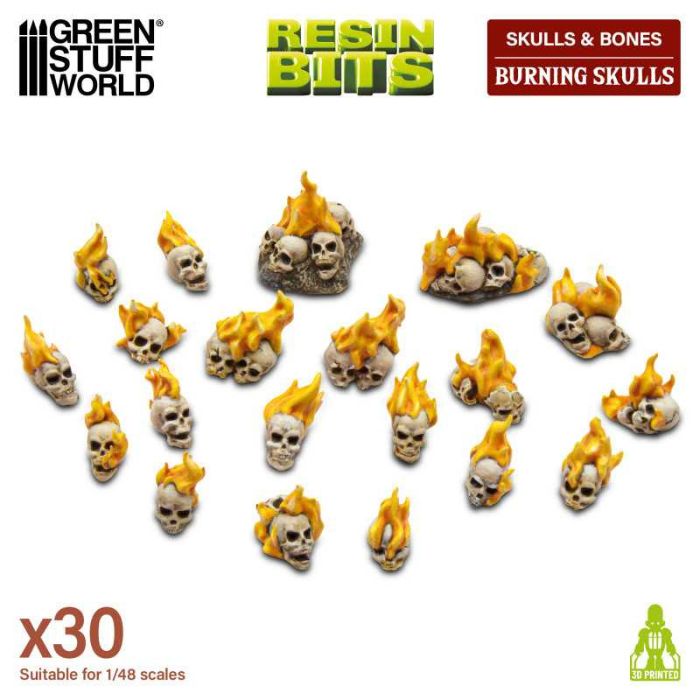 Burning Skulls