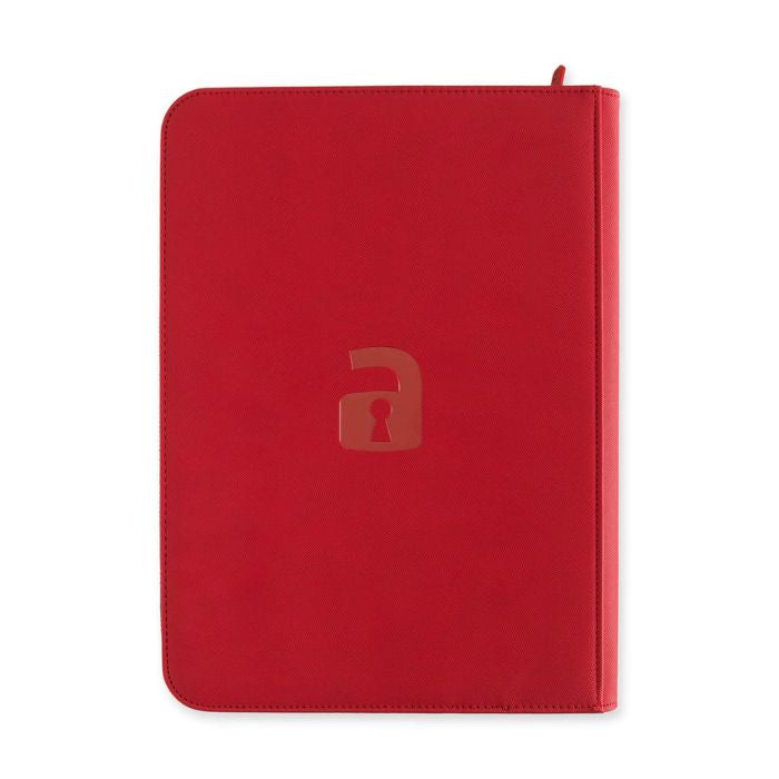 VaultX - 9-Pocket Exo-Tec® Zip Binder Fire Red