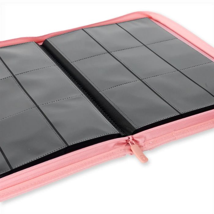 VaultX - 9-Pocket Exo-Tec® Zip Binder Just Pink