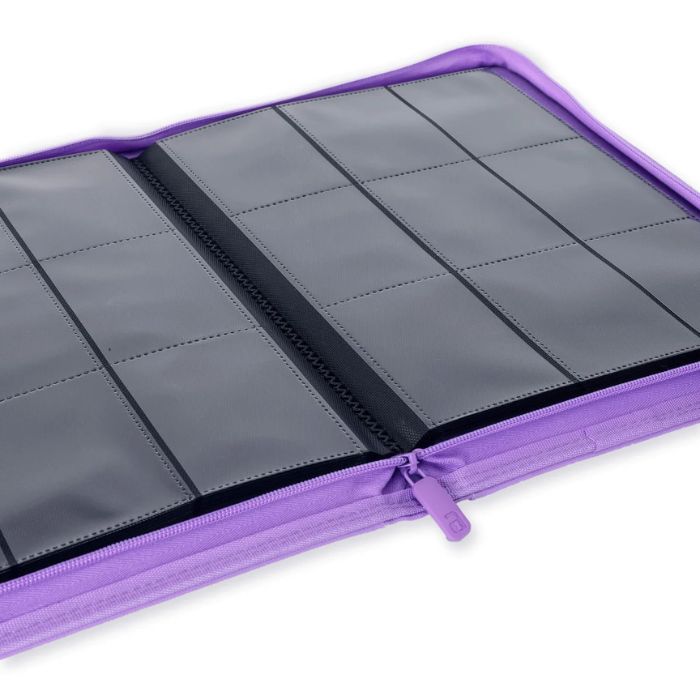 VaultX - 9-Pocket Exo-Tec® Zip Binder Just Purple