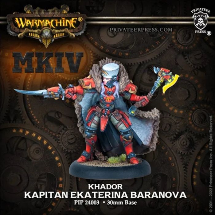 Warmachine: Kapitan Ekaterina Baranova